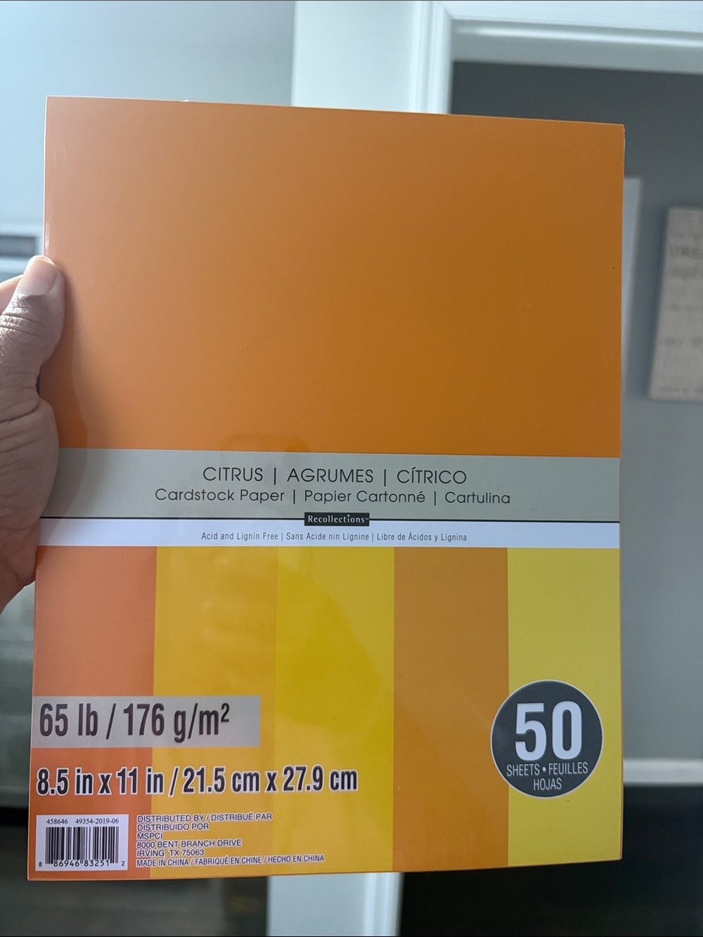 Recollections Citrus Cardstock Pack - Orange & Yellow Assortment